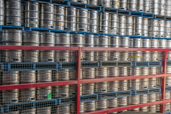 Brisbane Australia December 2009 Castlemaine Perkins Brewery Wall Stacks Metal — Stok fotoğraf