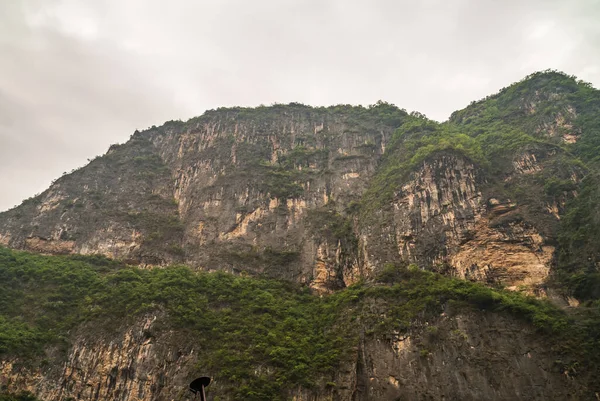 Wuchan China Mei 2010 Dawu Misty Gorge Rivier Daning Hoge — Stockfoto