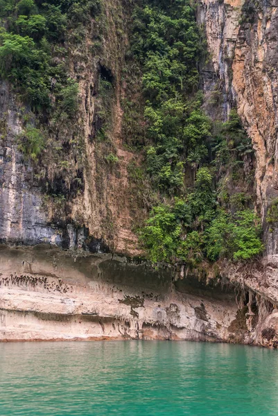 Wuchan China Mayo 2010 Dawu Misty Gorge Daning River Los — Foto de Stock