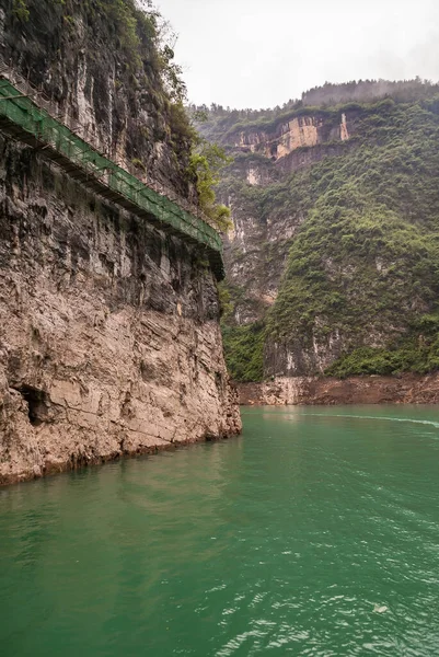 Wuchan China Mayo 2010 Dawu Misty Gorge Daning River Tiro — Foto de Stock