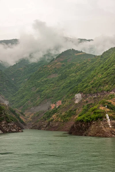 Shengli Street China May 2010 Xiling Gorge Yangtze River Houses — Stock Photo, Image