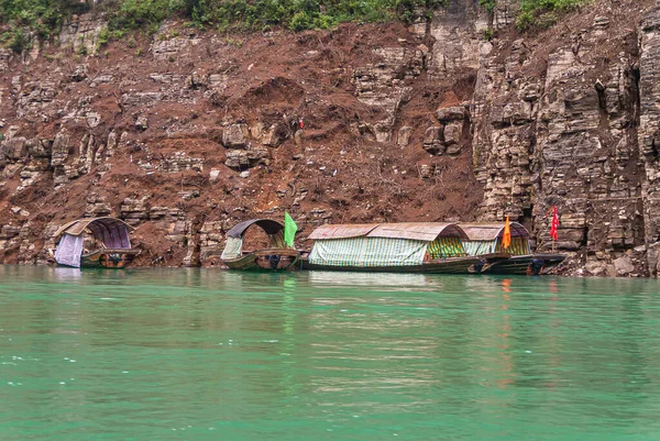 Wushan Chongqing Çin Mayıs 2010 Mini Three Gorges Zümrüt Yeşili — Stok fotoğraf