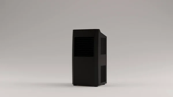 Zwarte Office Server Room Cooler Illustratie Render — Stockfoto