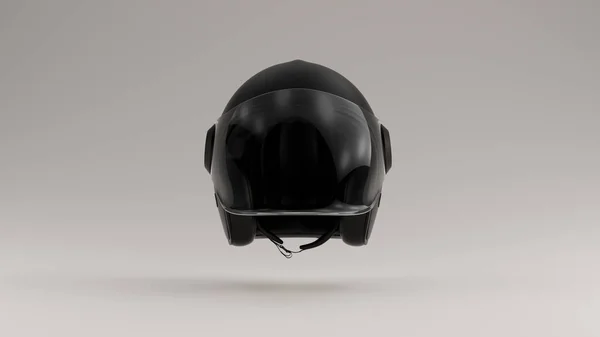 Black Motorcycle Helmet Goggles Illustration Render — 스톡 사진