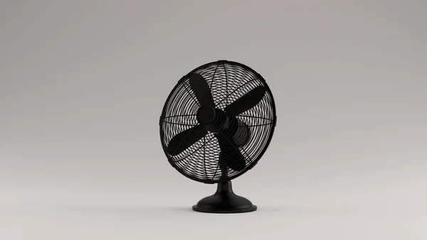 Black Office Cooling Fan Desk Illustratie Render — Stockfoto