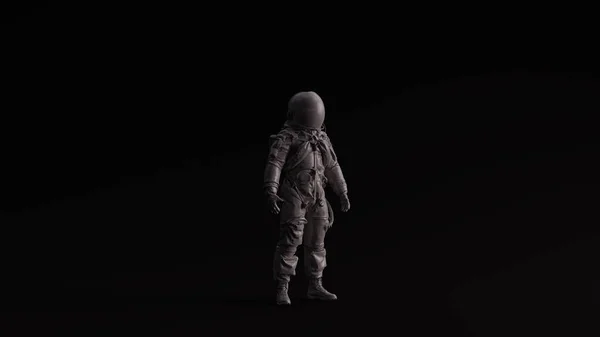 Γκρι Γυαλισμένο Πέτρα Αστροναύτης Αστροναύτης Cosmonaut Εικονογράφηση Καθιστούν — Φωτογραφία Αρχείου