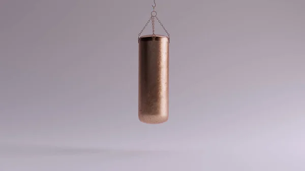 Bronze Punching Bag Illustration Render — 스톡 사진