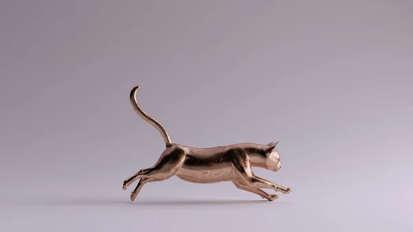 Bronze Cat Pose Rendu — Photo
