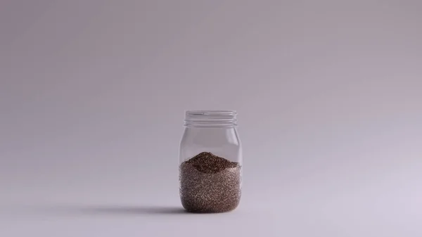 Bronze Gourmet Sugar Glass Jar Illustration Render — 스톡 사진