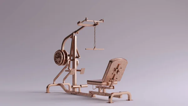 Bronze Weights Machine Illustration Render — Stock Photo, Image