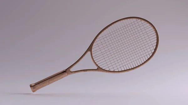 Bronze Tennisschläger Illustration Render — Stockfoto