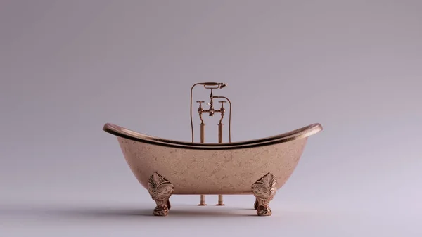 古典的なブロンズ装飾鉄風呂の3Dイラスト3Dレンダリング — ストック写真