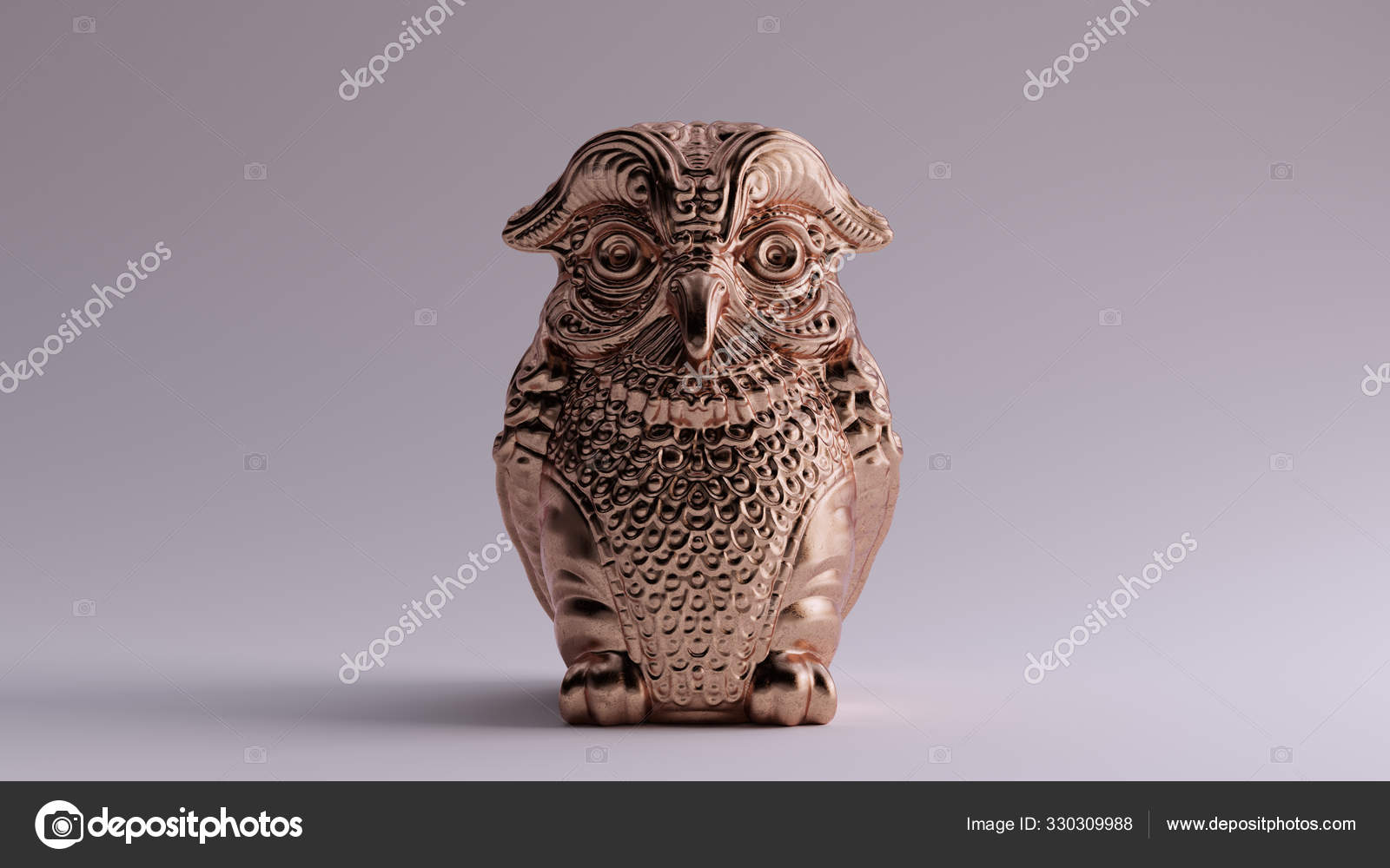 Antique Bronze Owl Greek Goddess Athena's Legendary Metal Owl Bubo — Stock Photo © 80sChild
