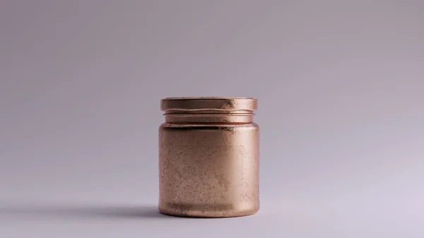 Bronze Jam Pot Ilustração Render — Fotografia de Stock