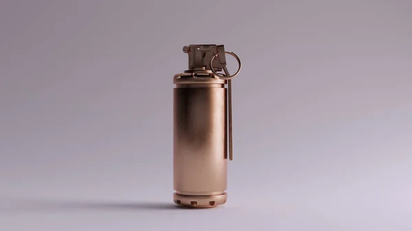 青铜手榴弹3D插图3D渲染 — 图库照片