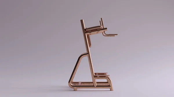 青铜腿升降机3D插图3D渲染 — 图库照片
