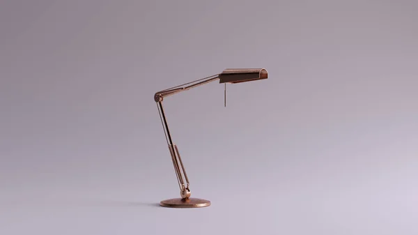 Bronze Office Desk Lamp 3d illustration 3d render
