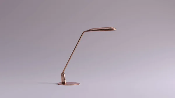 Bronze Office Desk Lamp Illustration Render — 스톡 사진