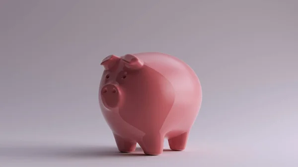 Pink Piggy Bank Ilustración Render —  Fotos de Stock