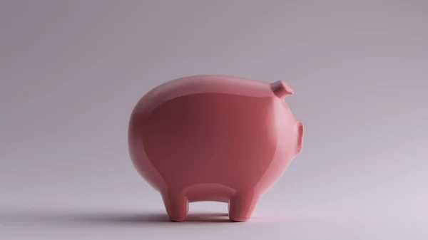 Pink Piggy Bank Ilustración Render —  Fotos de Stock