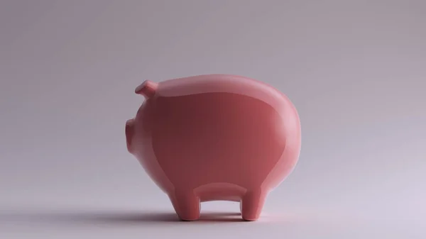 Pink Piggy Bank Ilustración Render —  Fotos de Stock