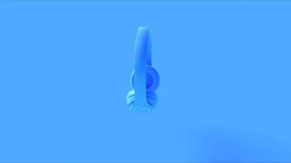 Modré Jednoduché Luxusní Sluchátka Sluchátka Ilustrace Vykreslení — Stock fotografie
