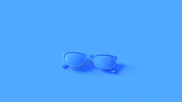 Blue Vintage Sunglasses Illustration Rendering — 스톡 사진