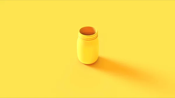 Yellow Glass Jar Иллюстрации — стоковое фото