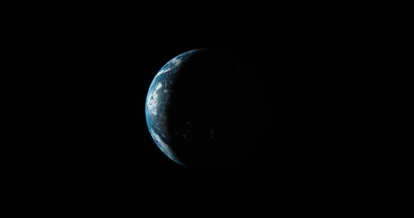 惑星地球宇宙からの3Dイラスト3Dレンダリング — ストック写真