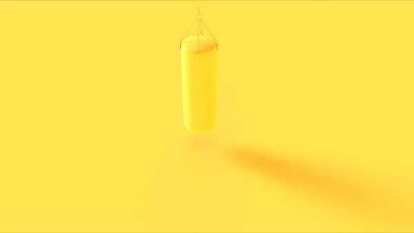 Amarelo Saco Perfuração Ilustração Render — Fotografia de Stock