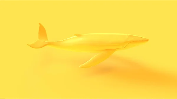 Κίτρινο Humpback Φάλαινα Εικόνα Καθιστούν — Φωτογραφία Αρχείου