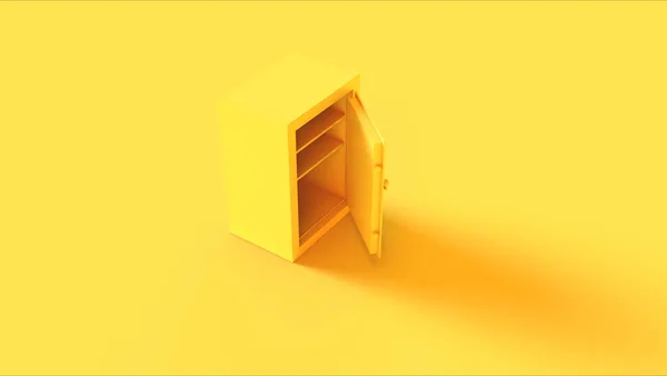 Yellow Traditional Safe Ilustrație Render — Fotografie, imagine de stoc