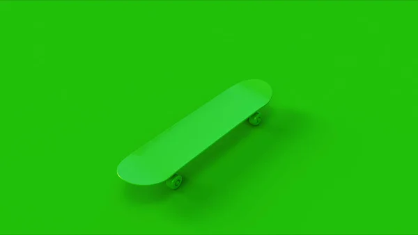 Green Skateboard Illustration Rendering — 스톡 사진