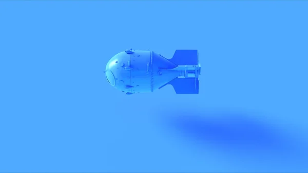 青大原爆中性子爆弾熱核兵器3Dイラスト3Dレンダリング — ストック写真