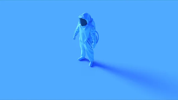 Blue Corona Virus Hazmat Nbc Suit Illustration Render — 图库照片