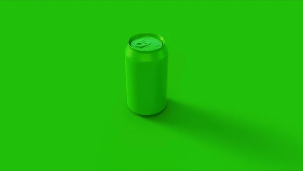 Bebida Verde Pode Ilustração Renderização — Fotografia de Stock