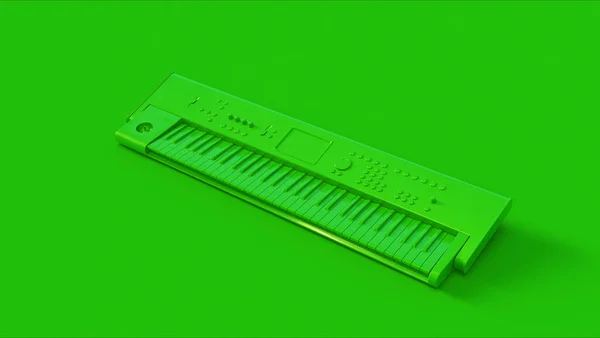 緑のキーボード3Dイラスト 3Dレンダリング — ストック写真