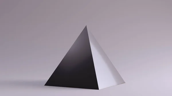 Silver Pyramid Иллюстрация Рендер — стоковое фото