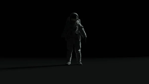 Astronauta Con Visor Oro Luz Espacial Blanca Con Fondo Gris —  Fotos de Stock
