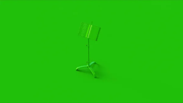 Zöld Kotta Music Stand Illusztráció Render — Stock Fotó