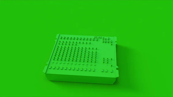 Green Mixing Desk Illustrazione — Foto Stock