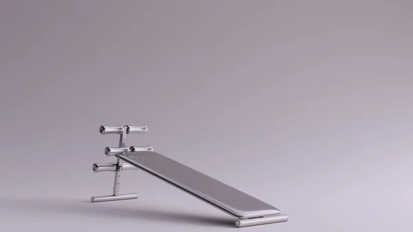 Silver Angled Sit Pad Illusztráció Render — Stock Fotó