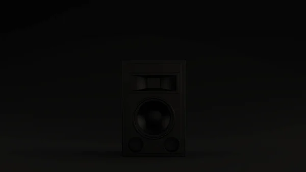 Black Modern Speaker Ілюстрація Рендерингу — стокове фото