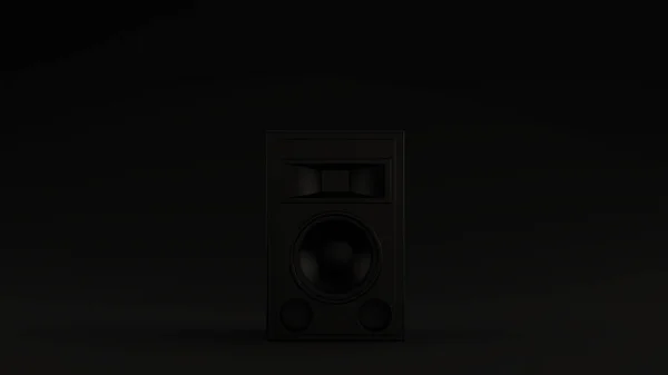 Preto Moderno Speaker Ilustração Render — Fotografia de Stock