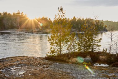 Mayıs ayında Ladoga Gölü gezinin bir