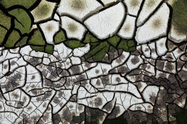 doku kırık dünya, kil, yeşil, beyaz çatlamak