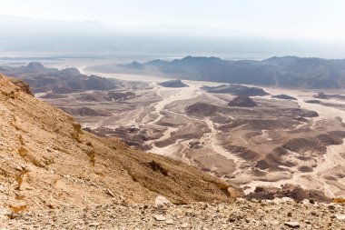 Çöl dağlar Vadi Manzaralı, doğa seyahat İsrail.