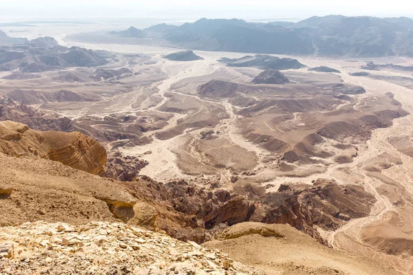 Çöl dağlar Vadi Manzaralı, doğa seyahat İsrail.