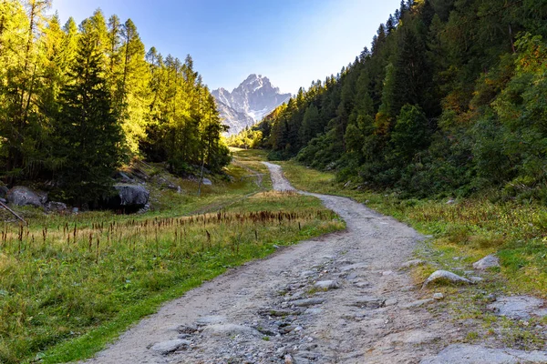 Longan trail, Aiguille du Chardonnet Chamonix, Francie Alpy. — Stock fotografie