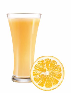 bir bardak portakal suyu, taze meyve suyu